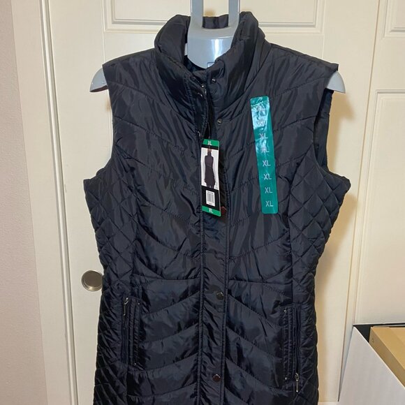 Weatherproof Women’s Quilted Puffer Vest – Black – XL – NWT - Picture 1 of 9